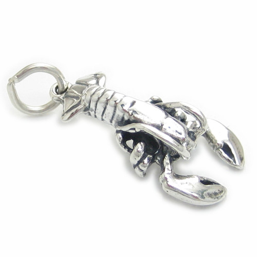 Lobster sterling silver charm .925 x 1 Lobsters charms B