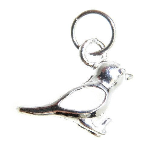 TINY Bird sterling silver charm .925 x 1 Birdy and Birds charms