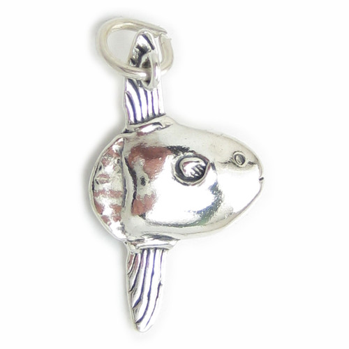 Mola Fish Sunfish sterling silver charm .925 x 1 Fishes charms