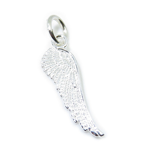 Angel Wing small sterling silver charm .925 Angels Wings charms A1