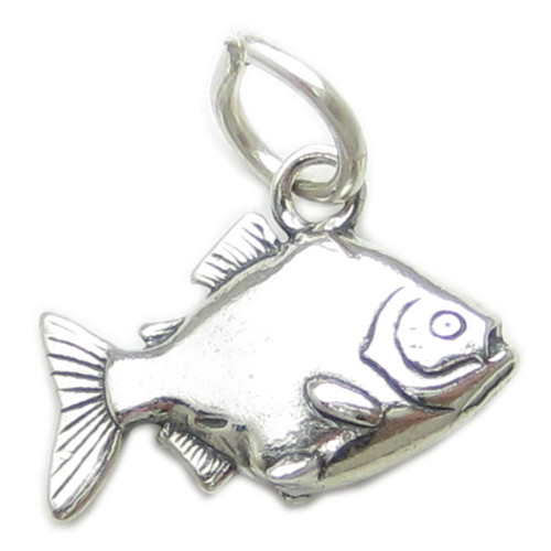 Piranha sterling silver charm .925 Piranhas Pirana fish charms