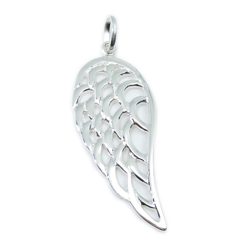 Angel wing sterling silver pendant .925 Angels Wings Protection