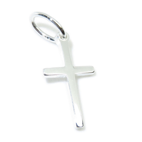 Cross sterling silver small pendant charm .925 x 1 Holy Crosses