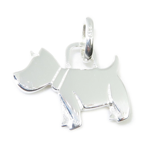 Scottie Scotty dog sterling silver charm .925 x 1 Scottys Dogs charms