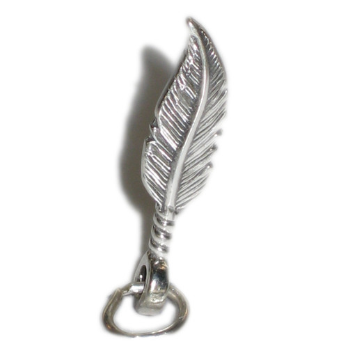 Feather sterling silver charm .925 x 1 Birds small Feathers charms