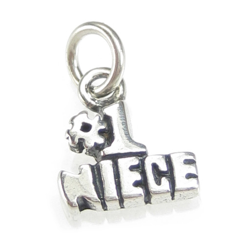 Number One Niece TINY sterling silver charm .925 Family charms