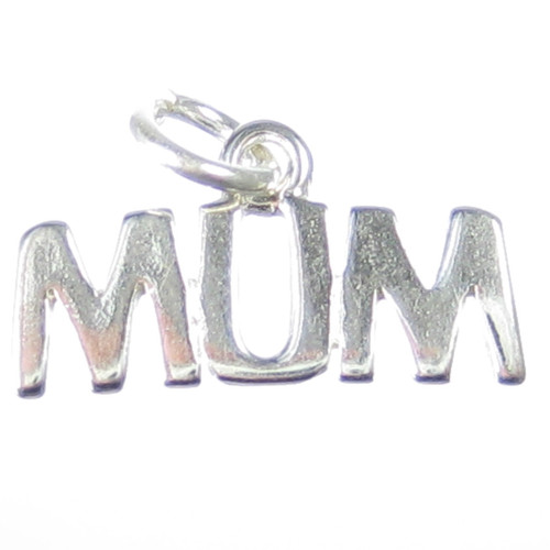 Mum sterling silver charm .925 x 1 Mums Mummy Mother charms