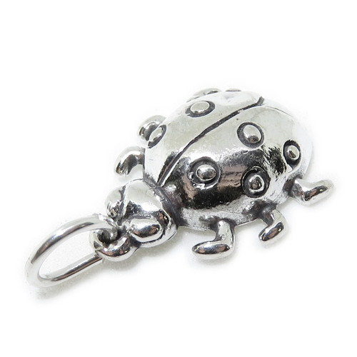 Ladybird sterling silver charm .925 x 1 Ladybirds Ladybugs charms