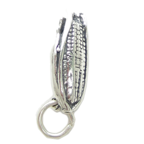Ear Of Corn sterling silver charm .925 x 1 Corns on the cob charms