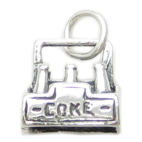 Coke 6 pack sterling silver charm .925 x 1 Cola bottles charms