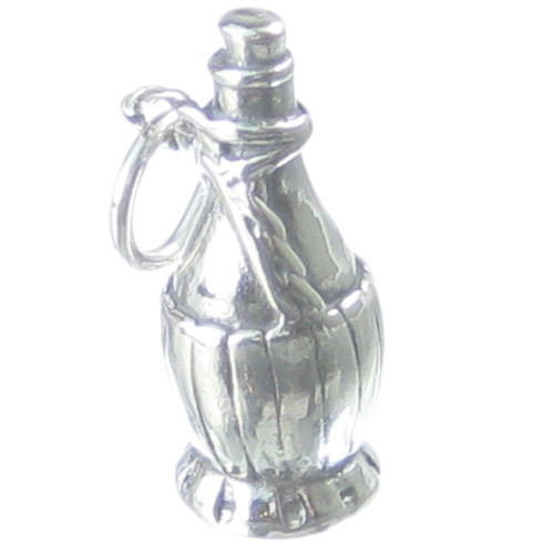 Chianti bottle sterling silver charm .925 Bottles Drinking charms