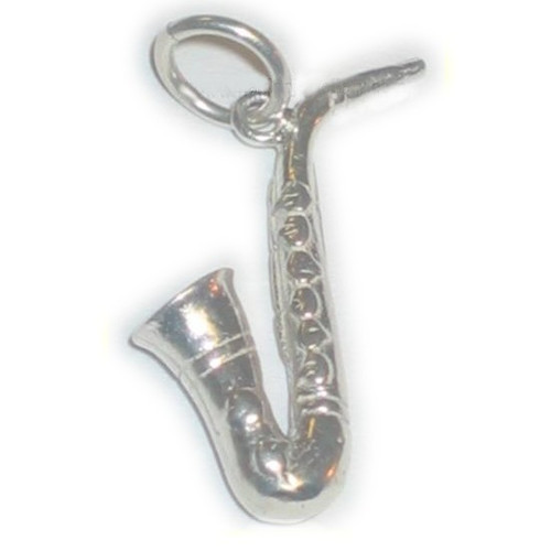 Saxophone sterling silver charm .925 Music and Saxophones charms