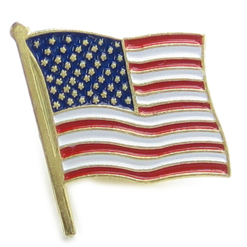American Flag BASE METAL Lapel Pin x 1 Brooches Brooch Pins