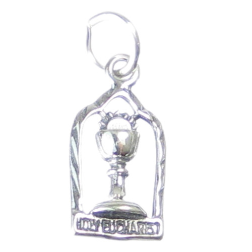 Holy Eucharist sterling silver charm .925 x 1 Communion charms