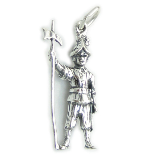 Vatican Guard sterling silver charm .925 x 1 Swiss Guards charms