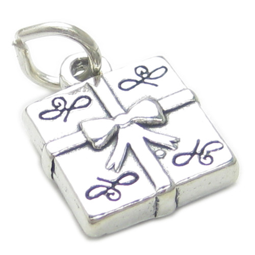 Gift sterling silver charm .925 x 1 Gifts Present Presents charms