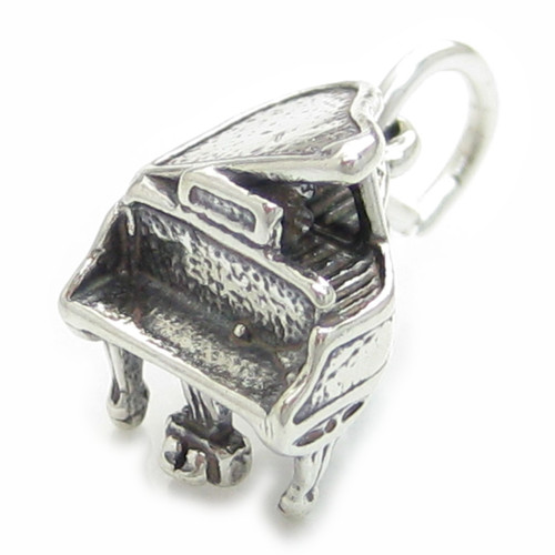 Grand Piano sterling silver charm .925 x 1 Music and Pianos charms