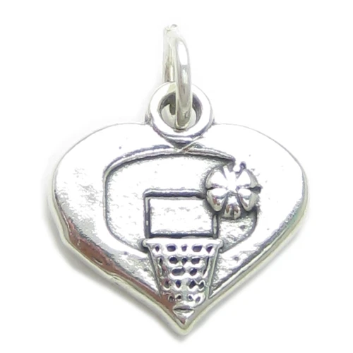 Basketball sterling silver charm .925 Sports and Basket Ball charms