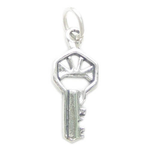 Key sterling silver charm .925 x 1 Keys charms