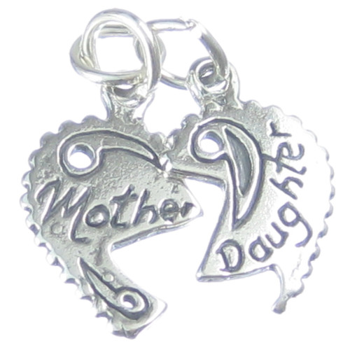 Mother - Daughter sterling silver charm .925 x1 Mothers Daughters charms