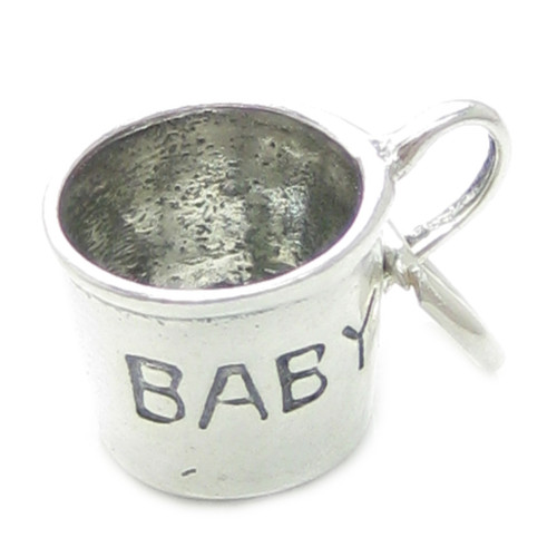 Baby Cup sterling silver charm .925 x 1 Babies Sipper cups charms