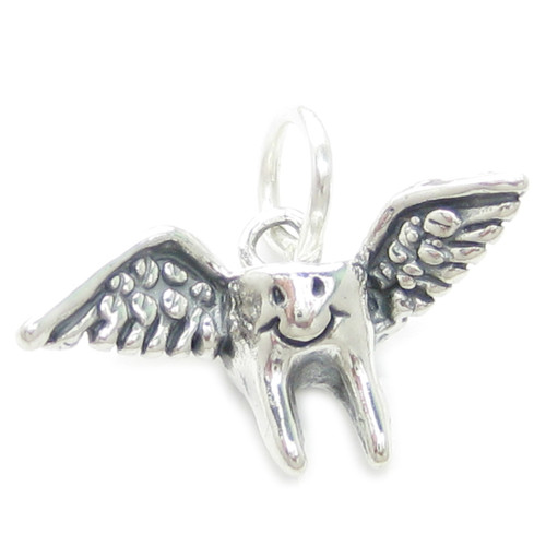 First Tooth sterling silver charm .925 x 1 Teeth dentist dental charms