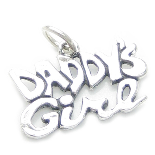 Daddys Girl sterling silver charm .925 x 1 love charms