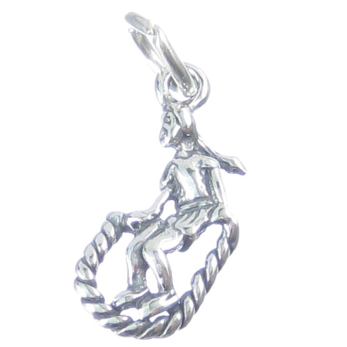 Girl with skipping rope sterling silver charm .925 x1 Jump Ropes charms