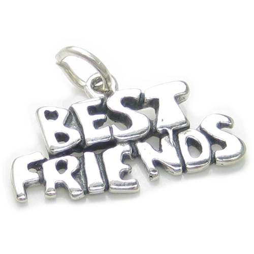 Best Friends sterling silver charm .925 x 1 Best Freinds BF charms