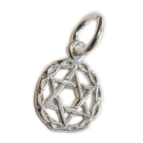 Star Of David SMALL sterling silver charm .925 Holy charms