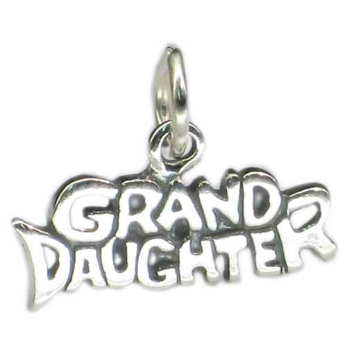 Grand Daughter sterling silver charm .925 x 1 Granddaughters charms
