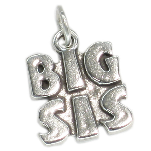 Big Sis sterling silver charm pendant .925 x 1 Sister Sisters charms