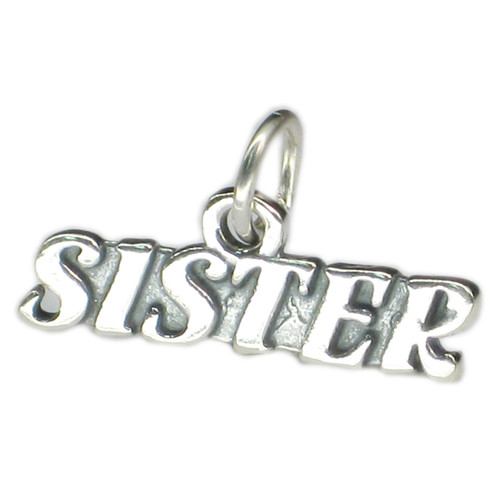 Sister sterling silver charm pendant .925 Family and sisters charms