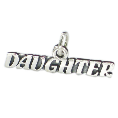 Daughter sterling silver charm pendant .925 x 1 Daughters charms