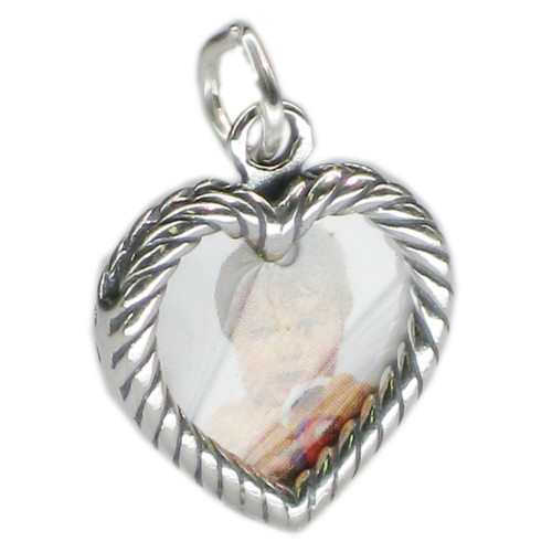 Photo Holder sterling silver charm .925 x 1 Put in your own photos