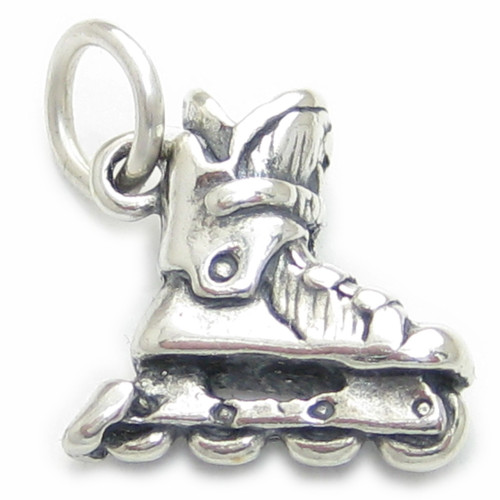 Roller Blade sterling silver charm .925 x 1 Blading skating charms