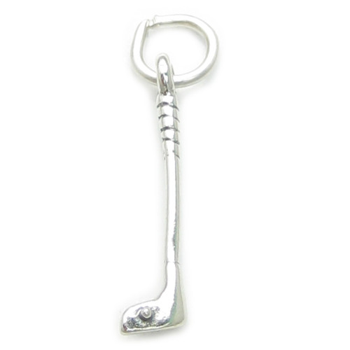 Golf Club and Ball sterling silver charm .925 x 1 Golfing charms