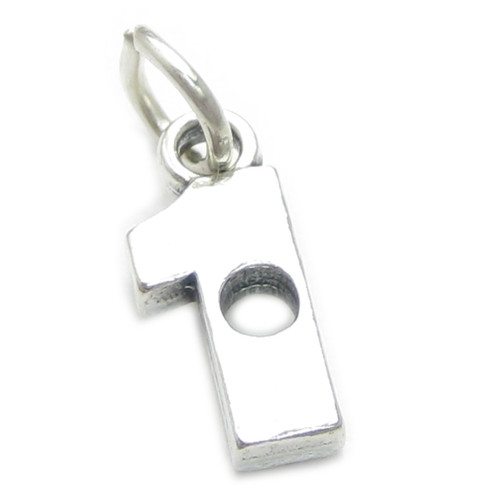 Hole In 1 One sterling silver charm .925 Golf Golfing Golfer charms