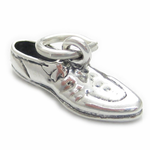 Track Shoe sterling silver charm .925 Running Marathon shoes charm