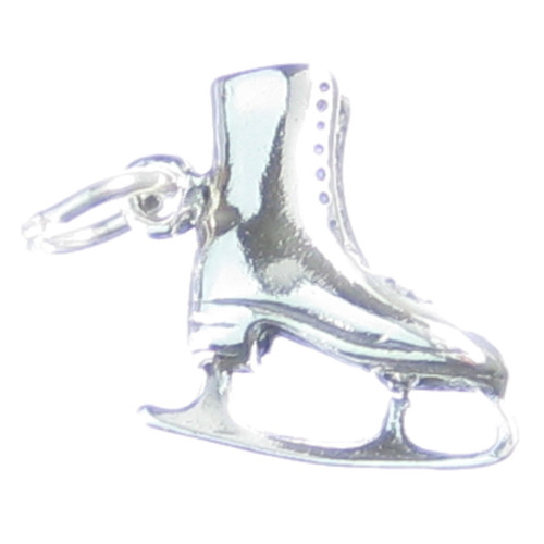 Ice Skate sterling silver charm .925 x 1 Ice Skates Skating Skater charms