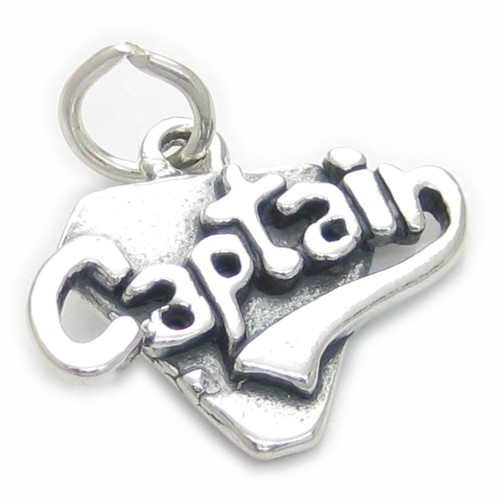Captain sterling silver charm .925 Leader Captains charms