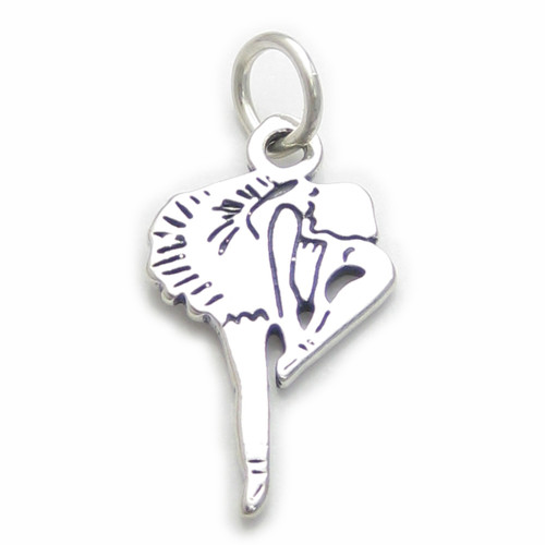 Ballerina Ballet Dancer sterling silver charm .925 x 1 Dancers charms