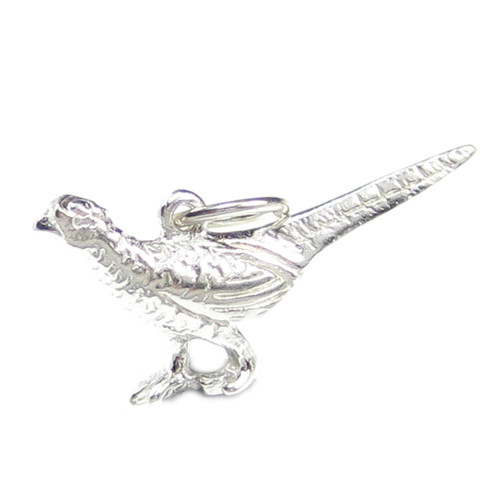 Pheasant sterling silver charm .925 x 1 Birds and Pheasants charms