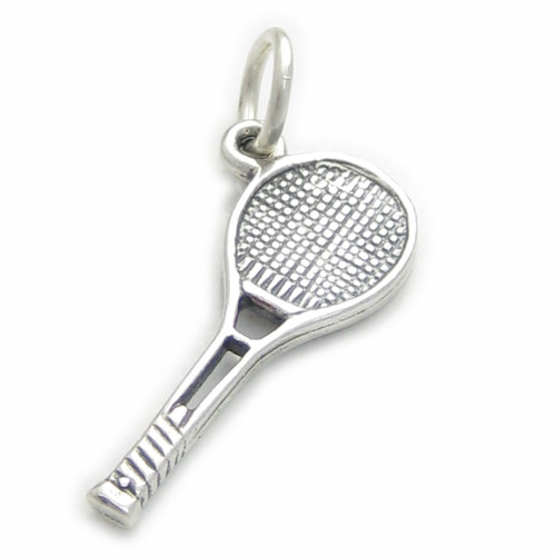 Tennis Racket sterling silver charm .925 x 1 Racquet charms
