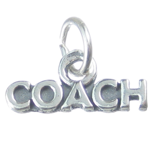 Coach sterling silver charm .925 x 1 Coaches Trainer Training charms
