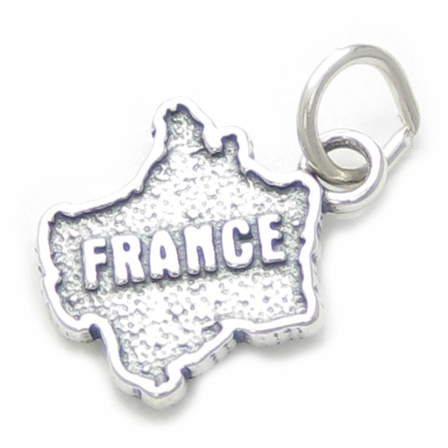 France map sterling silver charm .925 French Maps Country charms