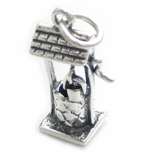 Wishing Well sterling silver charm .925 x 1 Wishes charms