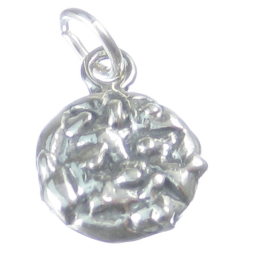 Choc Chip Cookie sterling silver charm .925 Biscuit cookies charms