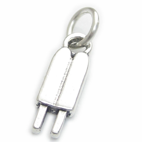 Ice Lolly Popsicle sterling silver charm .925 x 1 Double Lolly charms A