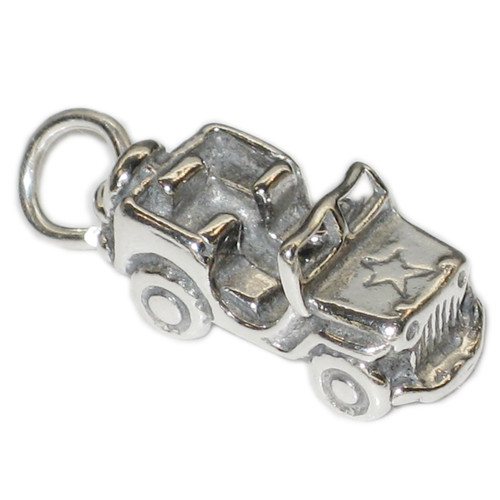 Jeep 4 x 4 Land Rover sterling silver charm .925 x 1 Cars charms